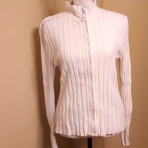 Fontana Cream Ribbed Top